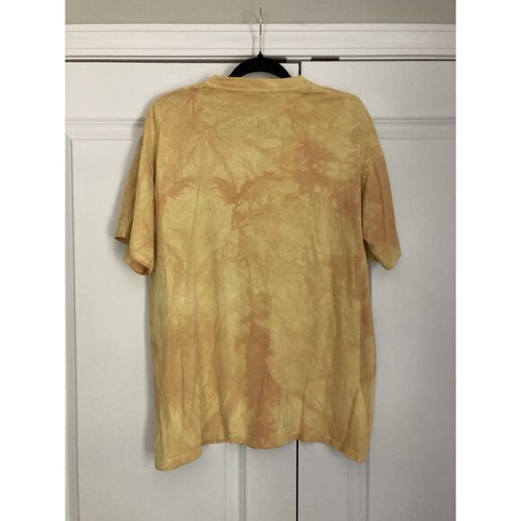 VTG THE MOUNTAIN Parrots Cotton Tie Dye T-Shirt Size Large 90s 1999 USA Tropical - Picture 4 of 6